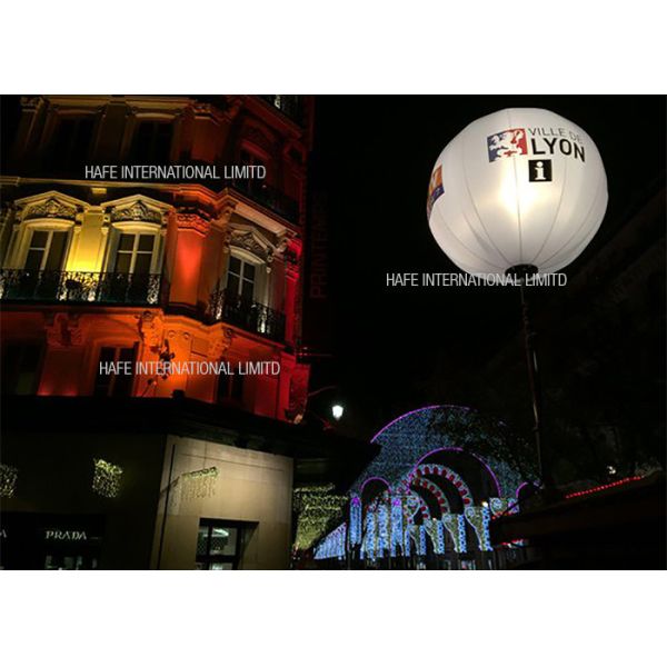 AC230V 50HZ White Inflatable Led Light Balloon T - Plux 18 Technology For