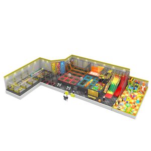 Adults Slam Dunk Trampoline Park PP Trampoline Matress 1m Height