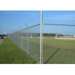 Iron 1.5m 4 Ft Green Chain Link Fence Galvanized Pvc Coated Vinyl Coated