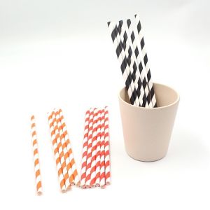 Recyclable Biodegradable Paper Drinking Straws Home Party Paper Straws