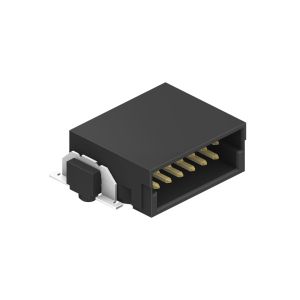L 10.00mm High Speed Board To Board Male Connector Right Angle 90