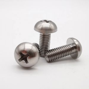 Threaded Stud Bolts DIN7985 Cross Recessed Raised Cheese Head M8 Titanium Screws