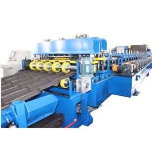 Glazed tile roof panel rolling forming machine
