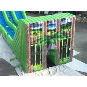 Commercial Playground Equipment Inflatable Sports Game Tall Inflatable Zip Line