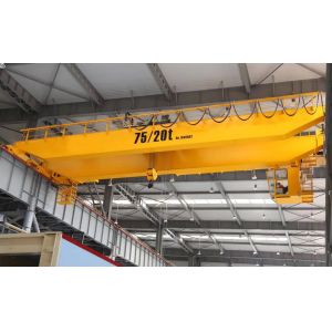 European Model 32T Double Girder EOT Crane With Trolley Hoist ABB Motor
