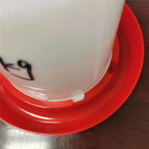 Durable plastic chicken feeder and drinker for poultry farm equipment