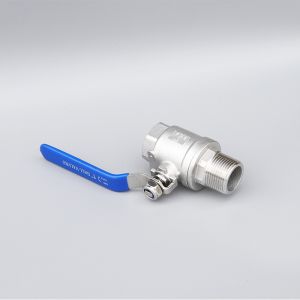 2PC Female and Male Thread ISO 5211 Stainless Steel Ball Valve with Manual