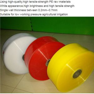 China HDPE layflat braided hose pipe Lay-Flat Poly Tubing on Rolls, Conudctive Poly Tubing on Rolls Antistatic Poly Tubing on sale