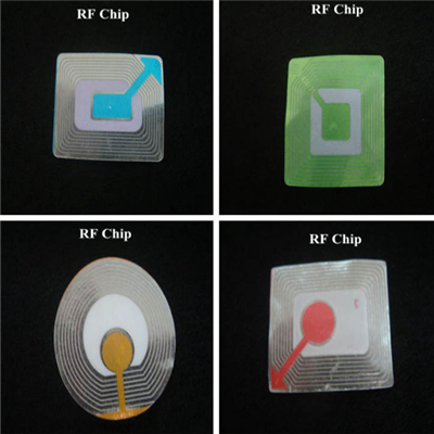 White Woven Clothing Sew EAS Hard Tag , 58KHz AM Label Roll