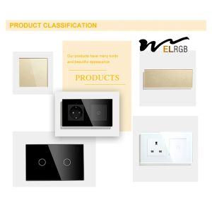 250V Wifi Wall Light Switch LED Light Spare Parts 3 Gang Smart Light Switch