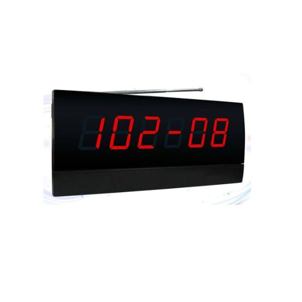 Restaurant wireless voice paging system digital display receiver support connect