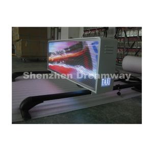 Cheap Taxi LED Display 5 mm Pixel Pitch Double Sides 3G WIFI Control for sale