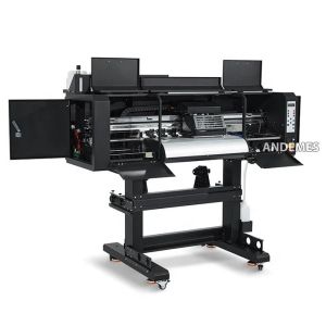 600mm Print Dimension 24INCH 3HEAD Flourecent Printing Machine for DTF Inkjet