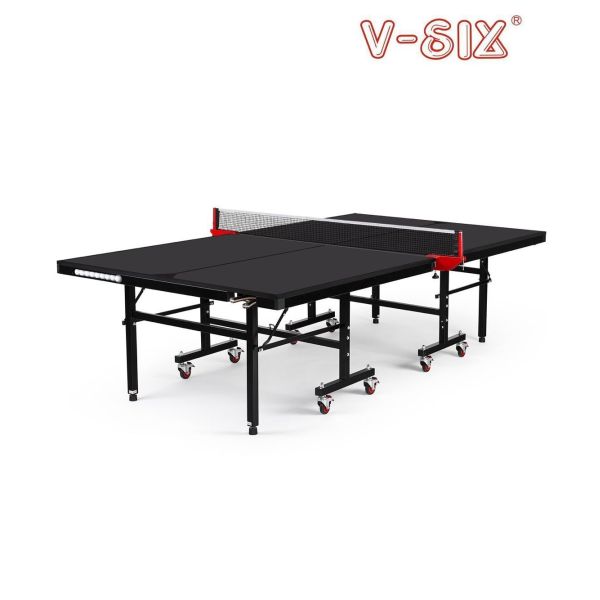 Quality New Model Single Folding Ping Pong Table , MDF Material with Balls and Bats Holder wholesale