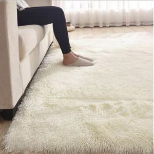 Cheap Customized Size Fluffy Fur Living Room Rug Dyed Rectangle Carpet 2.4*3m for sale