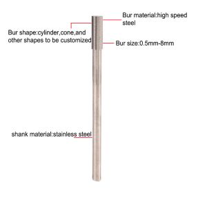 8mm NCD PCD Diamond Carving Burrs Background Tools