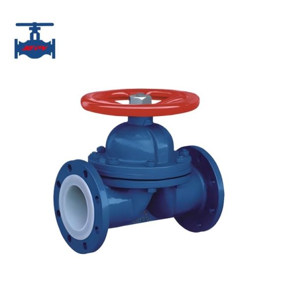 Quality Simple structure PTFE Lined Diaphragm Valve With Hand Lever Operation wholesale