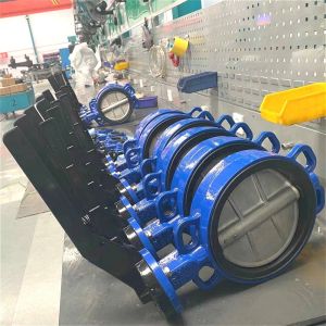 china factory wholesale wafer butterfly valve with handle operated