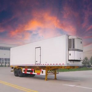 China 40FT 2 Axles Reefer Semi Trailer For Fresh Milk And Fruits on sale