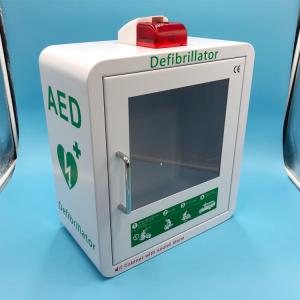 China Round Corner AED Defibrillator Wall Mounted Box With Audible Alarm on sale