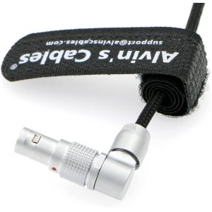Alvin's Cables Flexible Power Cable For RED Komodo Camera Rotatable Right Angle