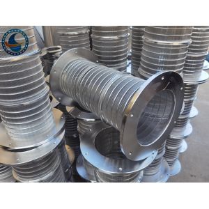 Non Clogging Stainless Steel 304 Johnson Wedge Wire Screens For Pulp Filter