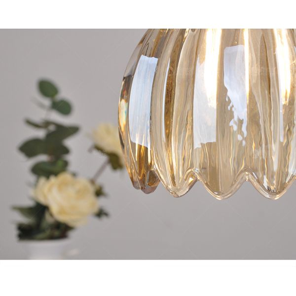 Modern Glass Pendant Light Clear Flower Pendant Lamp living dinning room hanging lamp(WH-GP-99)