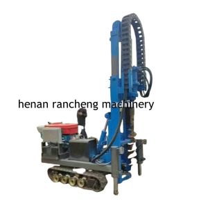 China 30m Deep Solar Pile Driver Equipment With 25HP Diesel Engine on sale