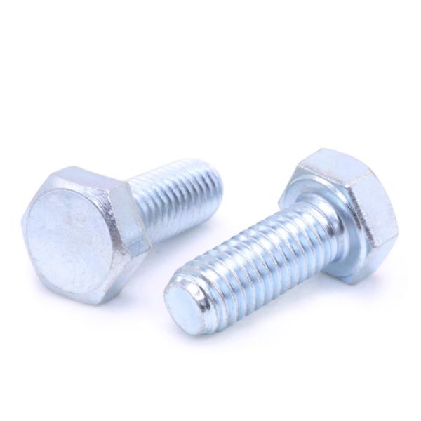Carbon Steel Hexagon Bolt Grade 4.8 M8 1/4 Galvanized Heavy Load Industrial Applications