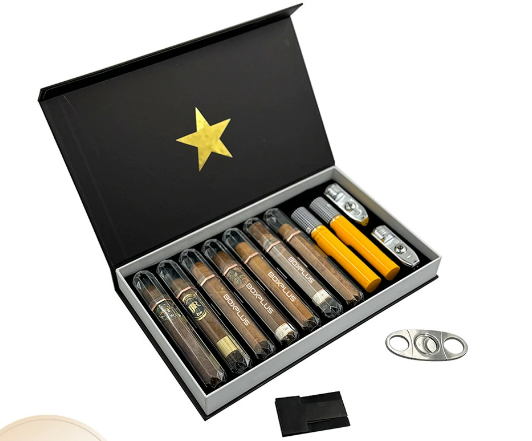 Custom Capacity Cigar Packaging Box Rigid Boxes Made of Eco-Friendly Cardboard