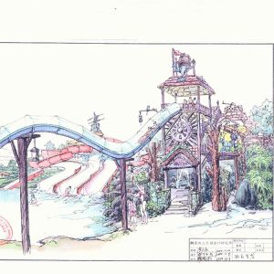 Rainbow Racer Boomerango Space Bowl Fiberglass Water Slide for Amusement Parks