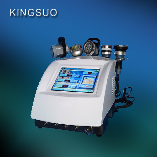 Quality 5 handles BIO LED RF Vacuum Cavitation Slimming machine wholesale