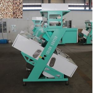 CCD Camera 2 Chutes Peanut Color Sorter Machine For Pistachio Sorting
