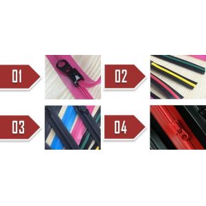 Vacuum Zipper String Zipper Horizontal Zipper Plastic Slider Zipper Flange