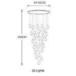 G9 Petal Pendant Ceiling Light Multi Size Ceramic Flower Pendant Light 85V To 265V