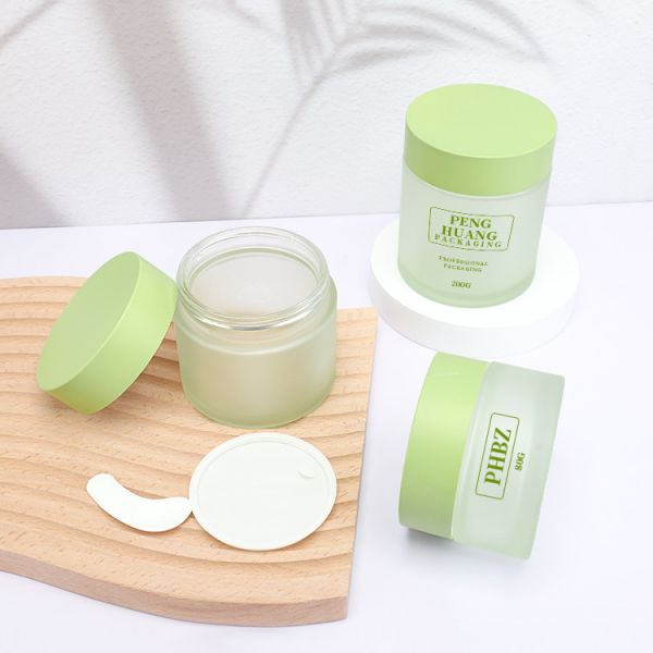 Quality Frosted Screw Cap Glass Cosmetic Jar For Face Cream 800g to 200g wholesale