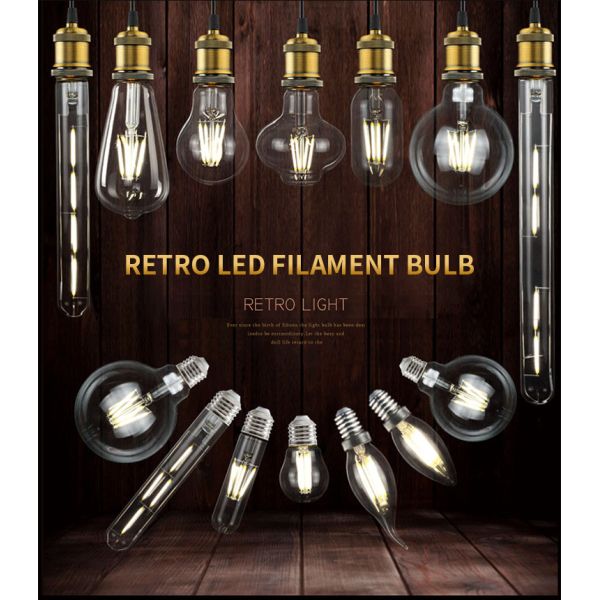 LED bulb retro tungsten bulb E27 screw st64 antique bulb