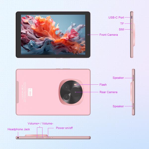 Quality C idea Android Tablet IPS Screen with SIM Support 9 Inch Tablet PC for Teens CM935 pink wholesale