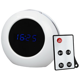Clock DVR 140 Degree Wide Angle Lens Motion Detection Clock Small Hidden Spy