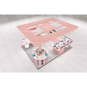 BKC003 Space-saving Store Showcase beauty kiosk cosmetic kiosk for sale for