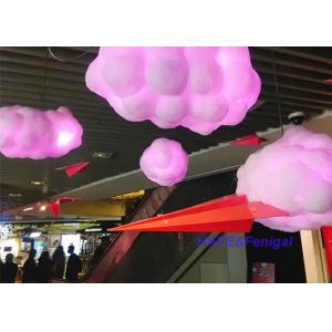 Big Inflatable Cloud Balloon Decoration With Lights For Concert Stage Or Party