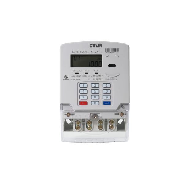Basic Single-Phase Electric Meter with 1600 Pulse Rate and STS Prepayment
