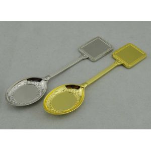 3D Customized Souvenir Badges Zinc Alloy With Spoon Shape