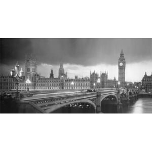 Cheap 30 * 60cm Big Ben Clock MDF Back Board Decorative Unique LED Lighted Wall Art for sale