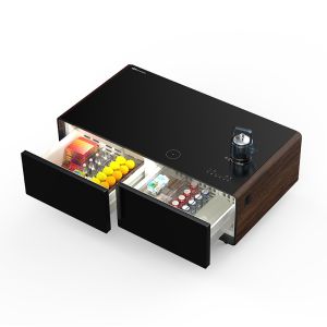 Primst Multifunctional Coffee Table with Built-in Fridge Wireless Charging and