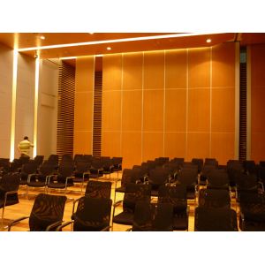 Soundproof Wall Panel Sliding Operable Office Partition Walls 65mm Thickness