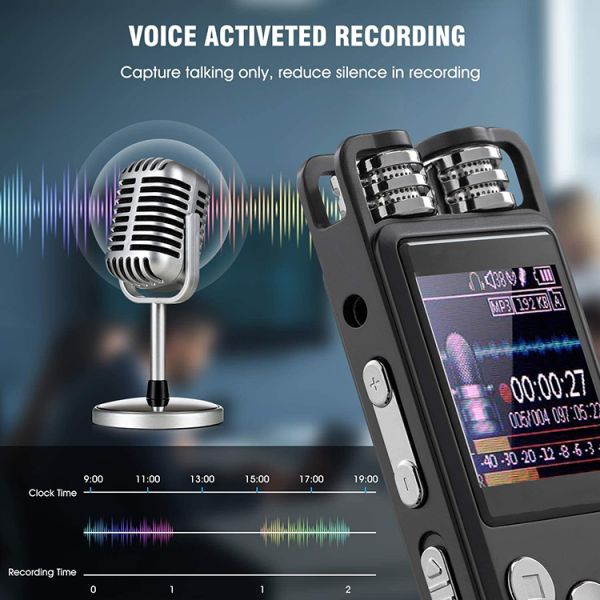 30Hours Long Distance Voice Recorder X169 16GB Professional HD Small Voice Recording