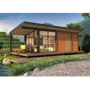 Optional solar panel system ready made house light steel structure seaside