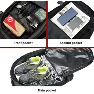 Silkcreen 1000d Nylon Tactical Backpack For Travel With Handle