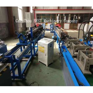 T Grid Light Steel Keel Roll Forming Machine PLC Control Hydraulic Cutting